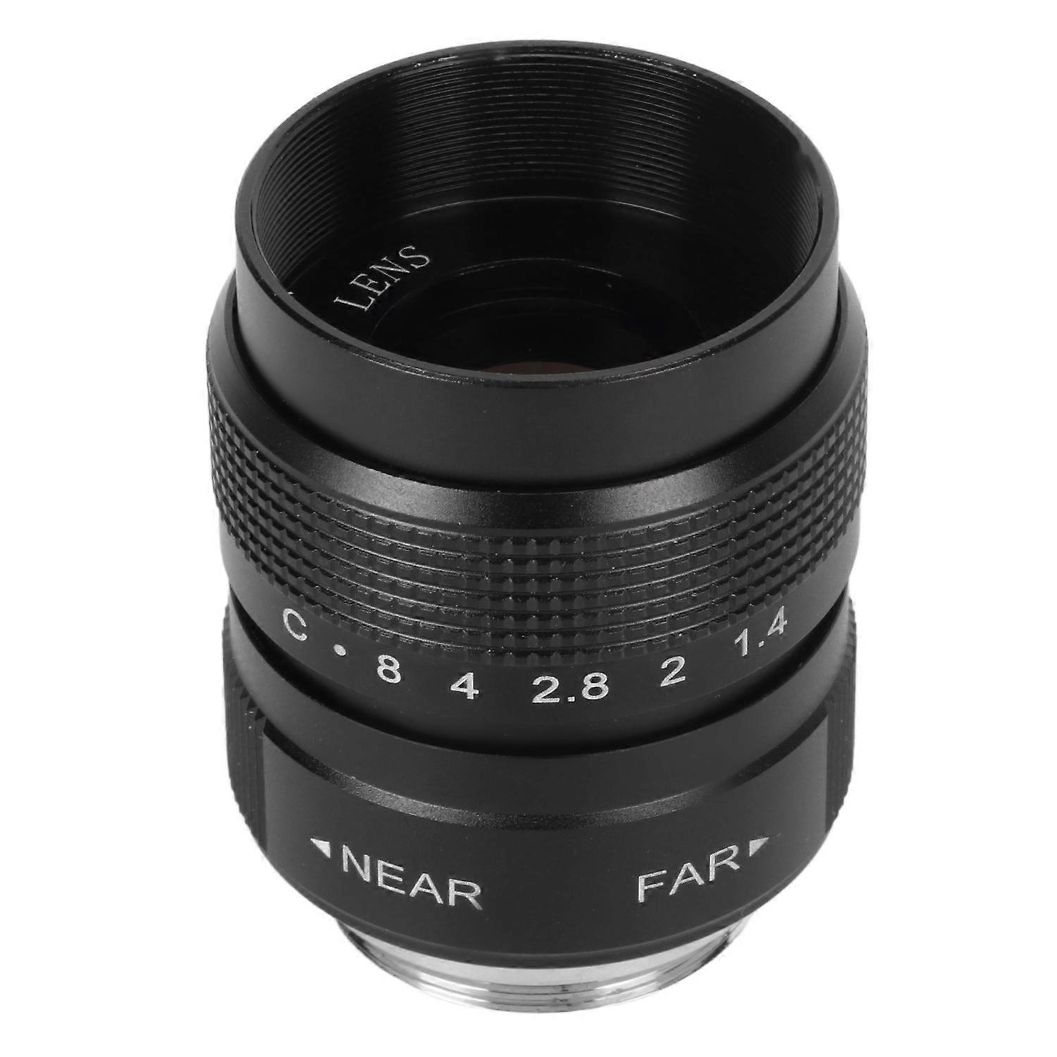 25mm F1.4 CCTV Lens Clear Efficient Light Conduction C Mount Camera Lens for Bar Shop Parking House