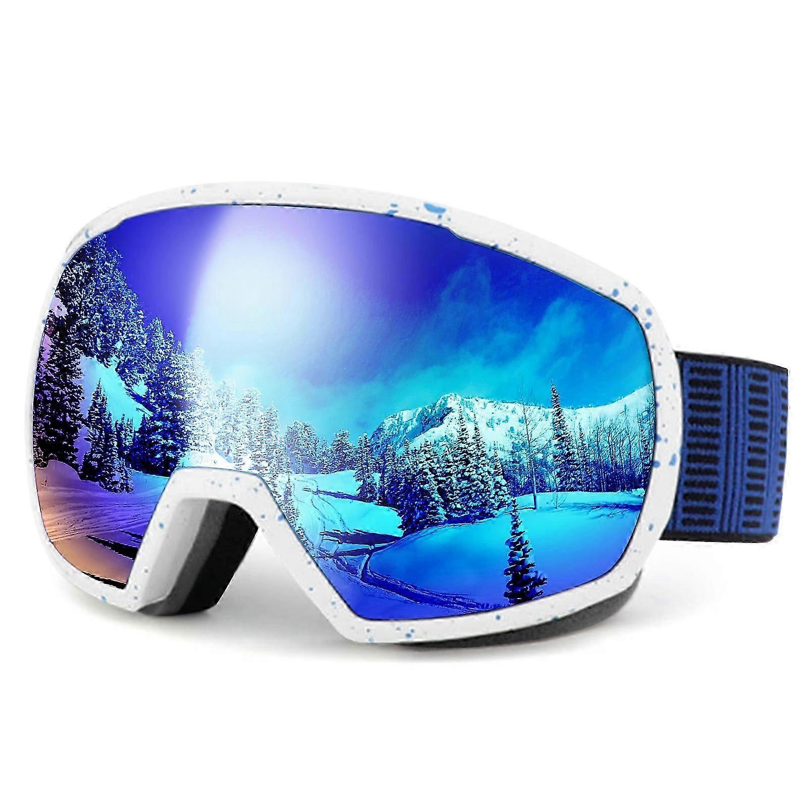 Shock Resistance Ski Goggles For Men Women Anti Fog Uv Protection Snow Goggles