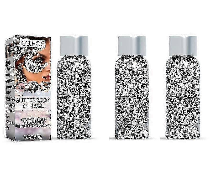Sequin Gel Set Makeup Fish Scale Sequin Gel Glitter Stage Performance Eyeshadow