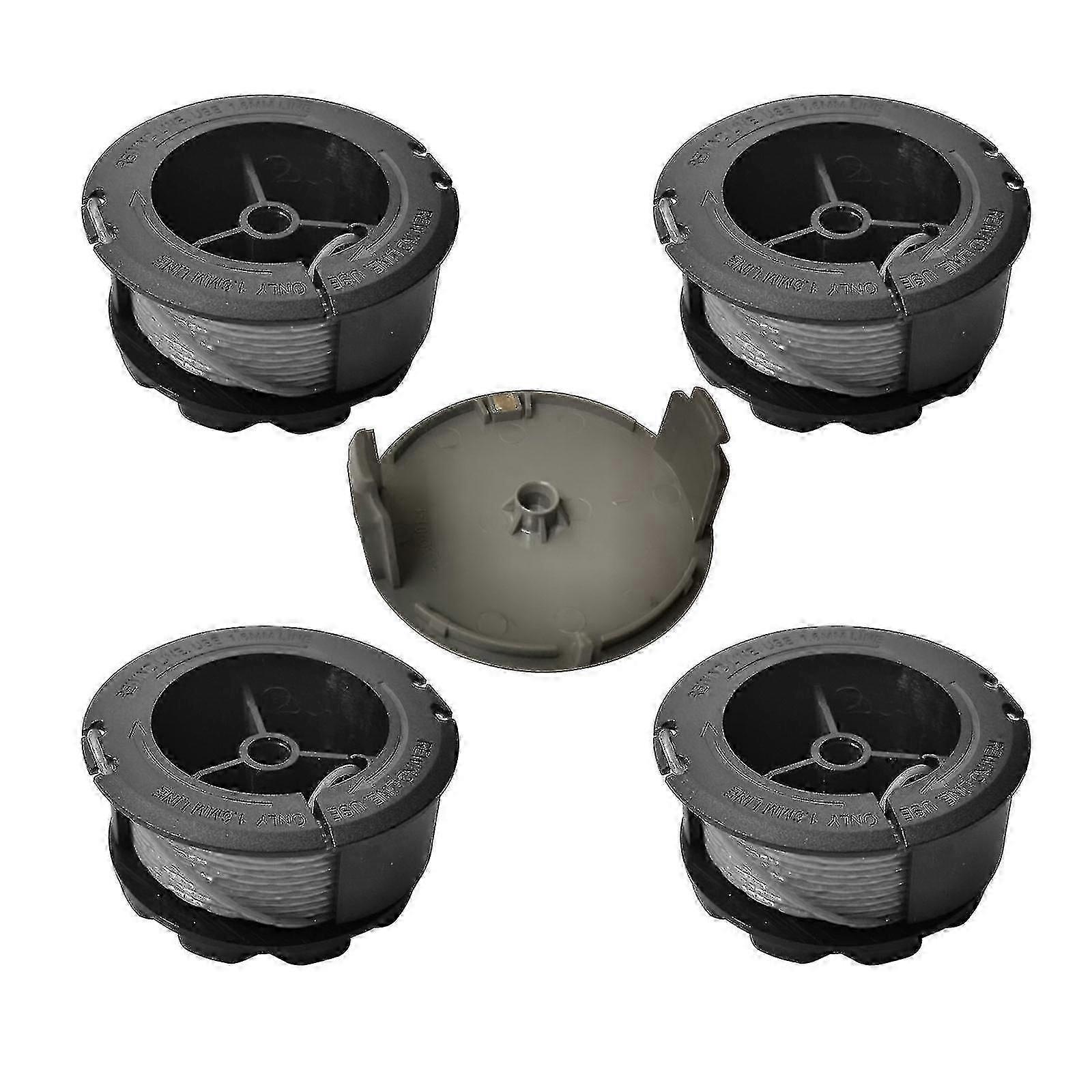 4 Spools 1 Cap Bosch F016800570 Replacement Trimmer Spool For Bosch Universal Grasscut With Cap 1600a01r5j