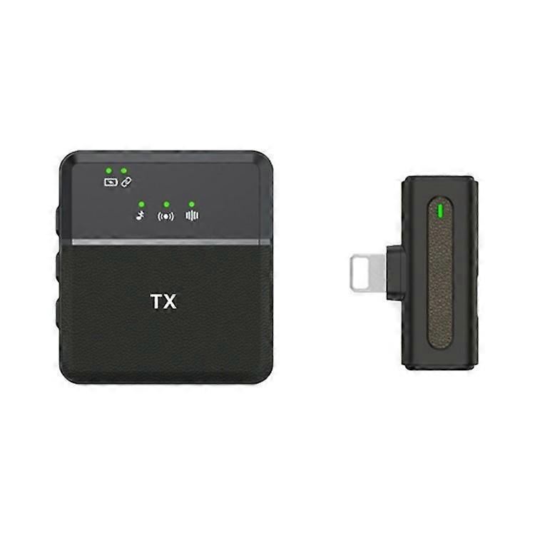SX8 Wireless Lavalier Lapel Microphone Compatible For iPhone (1 Microphones+1 Receiver) Outdoor Interview Devices