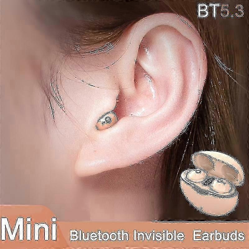 A6 Mini Bluetooth Headset, 5.3 Invisible Earbuds, Noise Reduction
