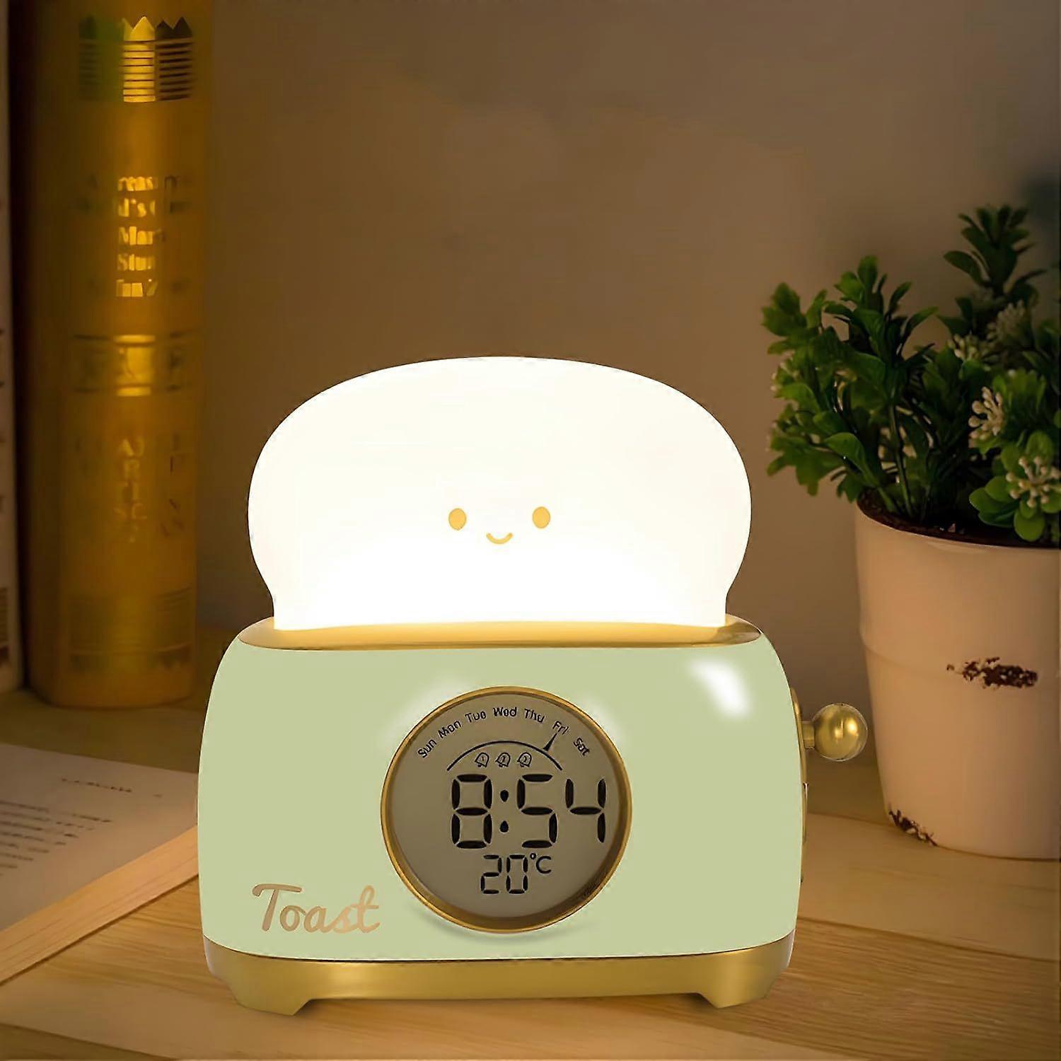Alarm Clock Cute Night Light Clock Alarm Clock Digital Timer for Kids