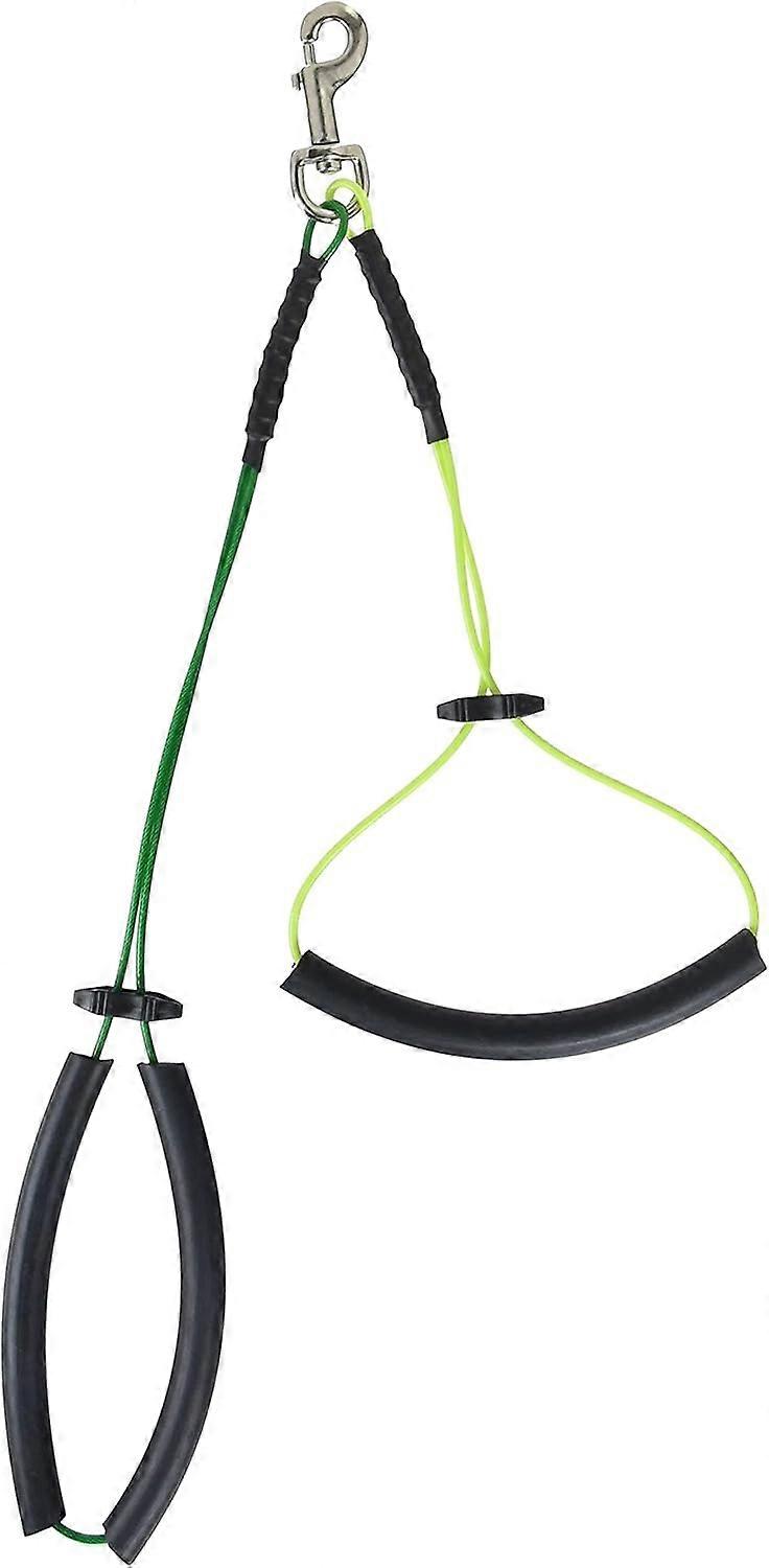 Grooming Harness Leash Loop, Professional Grooming Tool with Quality Plastic Steel Wire Rope for Safe and Comfortable Dog Restraint, Latex Rubber