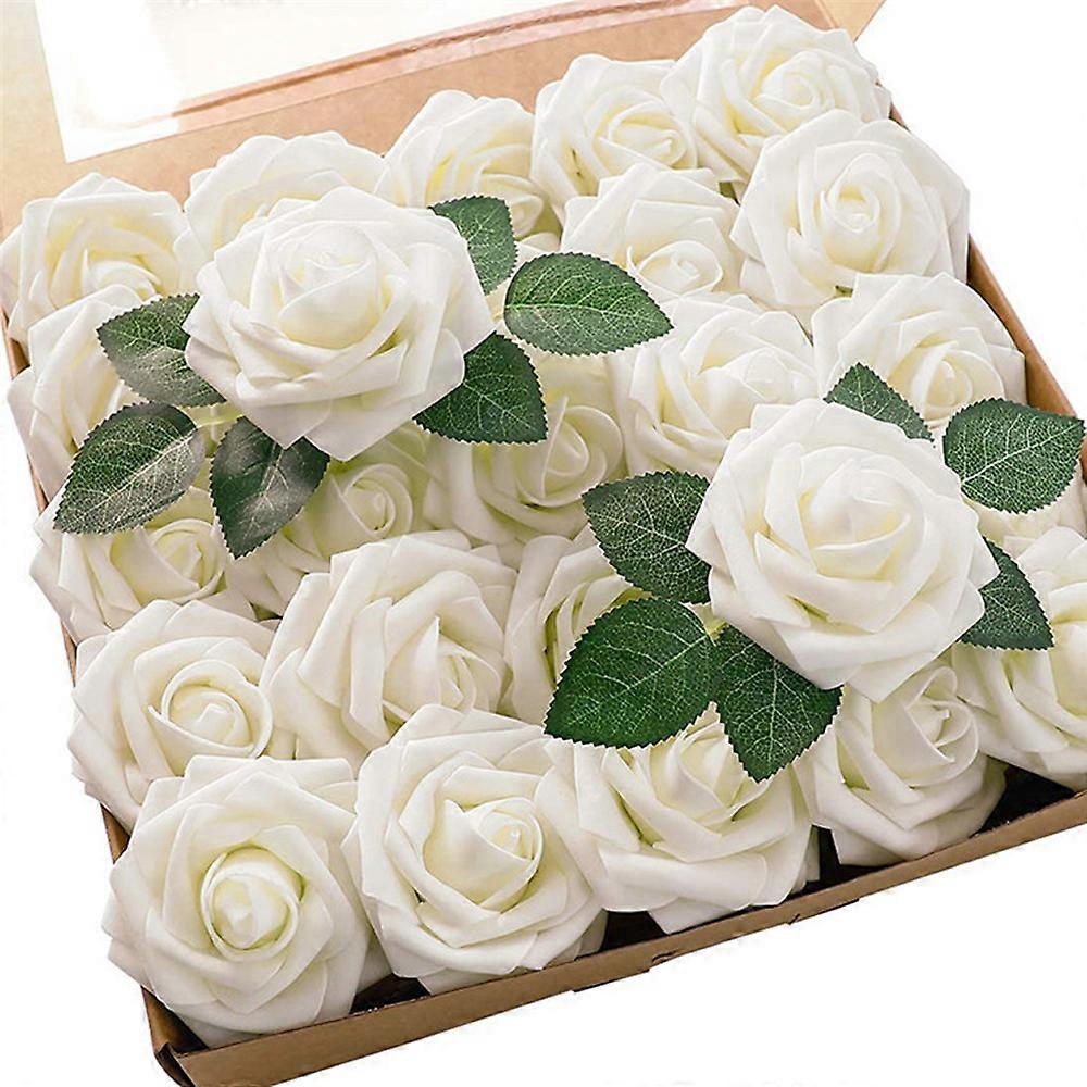 Artificial flower foam roses with stems-wedding bouquets
