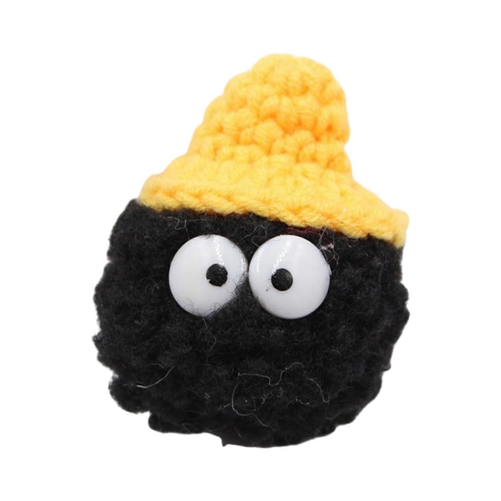 imitation laine chapeau accessoire anime dessin animé poupée unique chaussure décoration bijoux partie présent pour jeune fan d’anime jaune