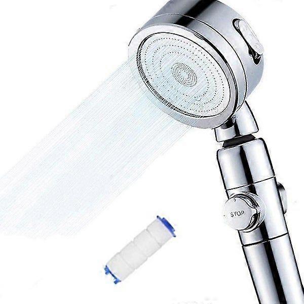 High Pressure Handheld Shower Head with 3 Modes, Push Button Control, 360 Rotation, Easy Installation, ABS Material