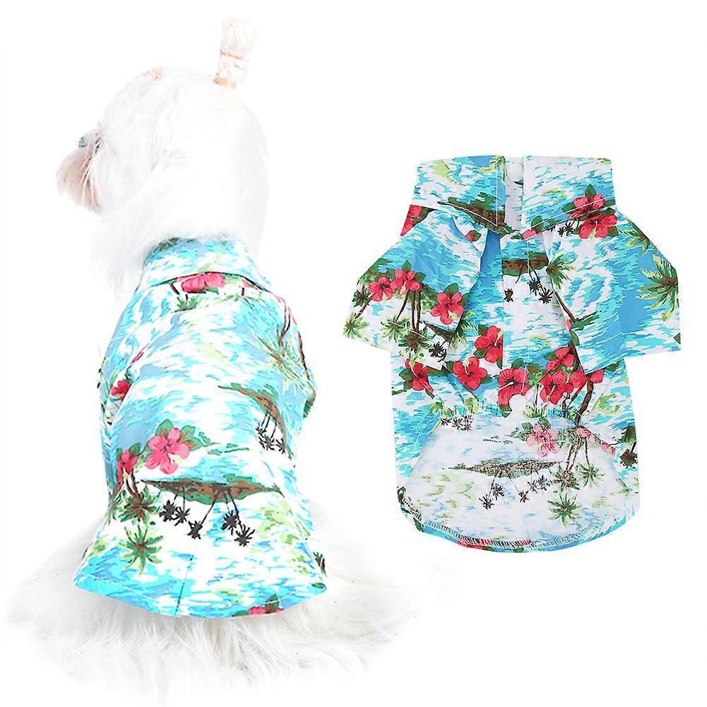Breathable Pet Clothes for Dogs and Cats, Hawaiian Style Shirt, Lightweight Fabric, Summer Apparel, All Sizes