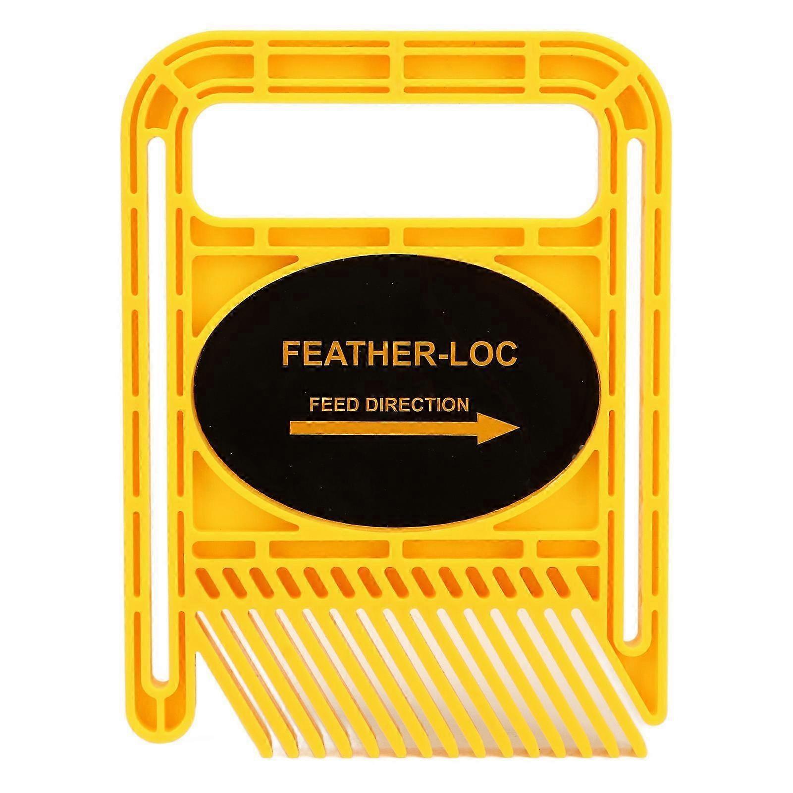 2 Set Featherboard Adjustable Extended Woodworking Track Safety Device for Table Saw Router Tables Fences Tool Yellow