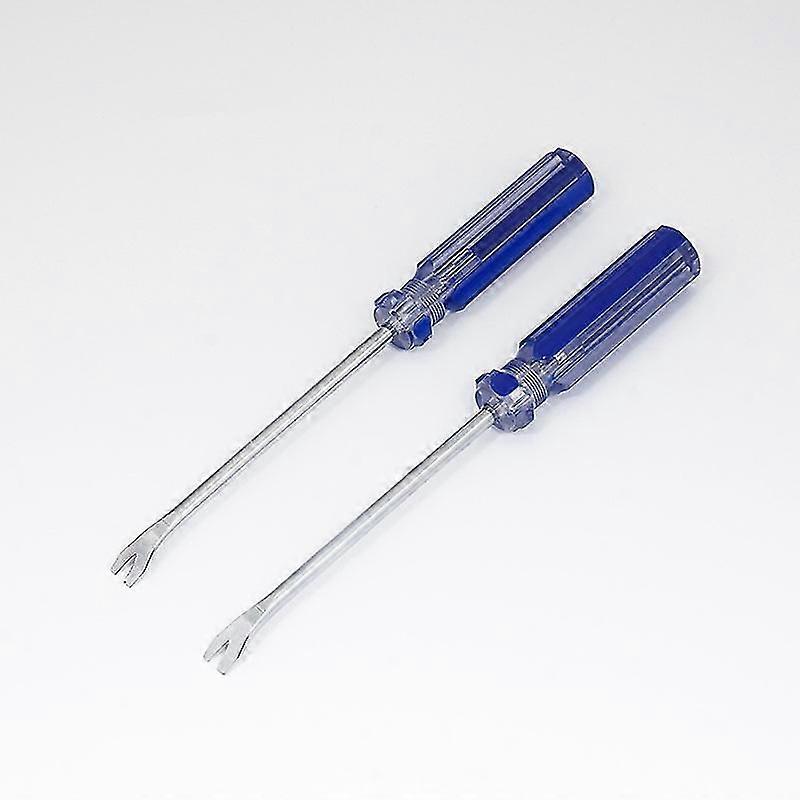 Blue Plastic Handle Nail Clip Rivet Stud Lifter Puller Puller Claw Holder Hand Tool