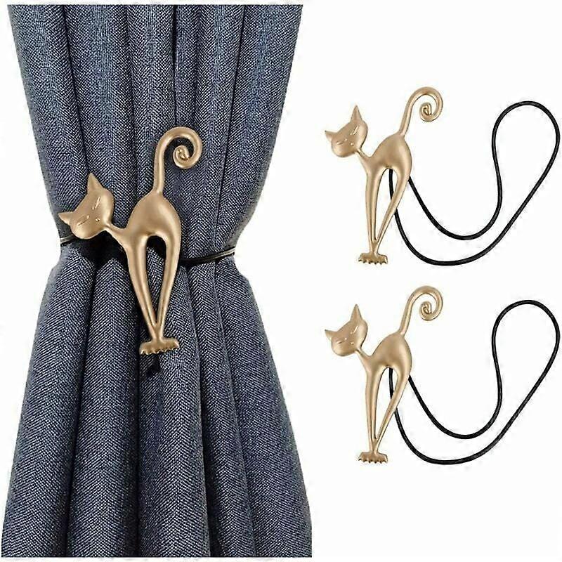 European Style Magnetic Curtain Tiebacks, Exquisite Appearance For Easy To Use Decorative Drape Tie Backs In Your Home (2 Pieces)