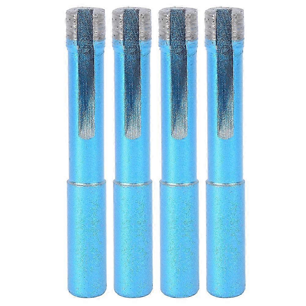 4PCs Hole Drill Bit Hardware Accessory Diamond Blue 10mm for Granite / Concrete / Marble