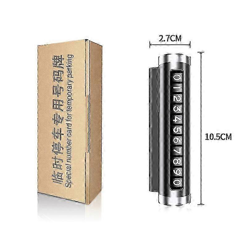2pcs Rotatable Car Phone Number Plate Ideal Dashboard Parking Accessory