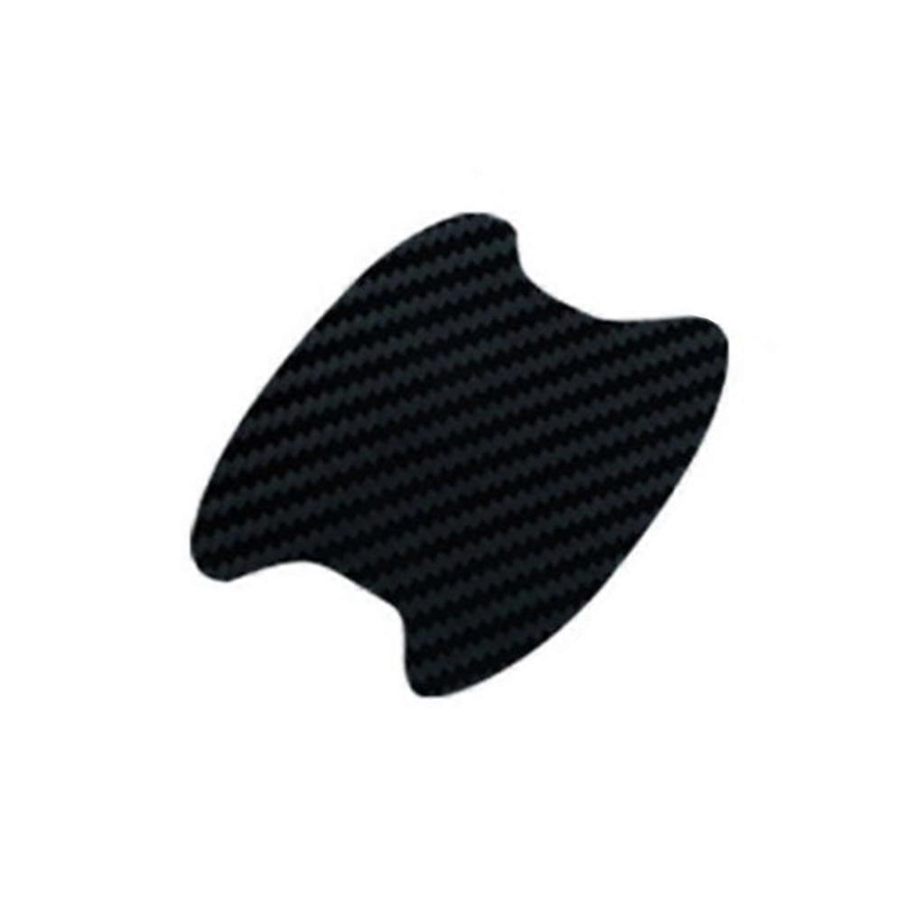 4PCS 5D Carbon Fiber Car Stickers Scratchproof Door Handle Protector