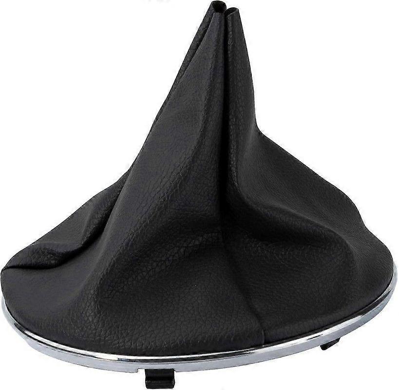 غطاء ناقل الحركة لسيارة F-iat 500 500C موديل 2007-2015، 55344016، 50293173، 50295075، 50295325، مقبض ناقل حركة من الجلد الأسود والكروم