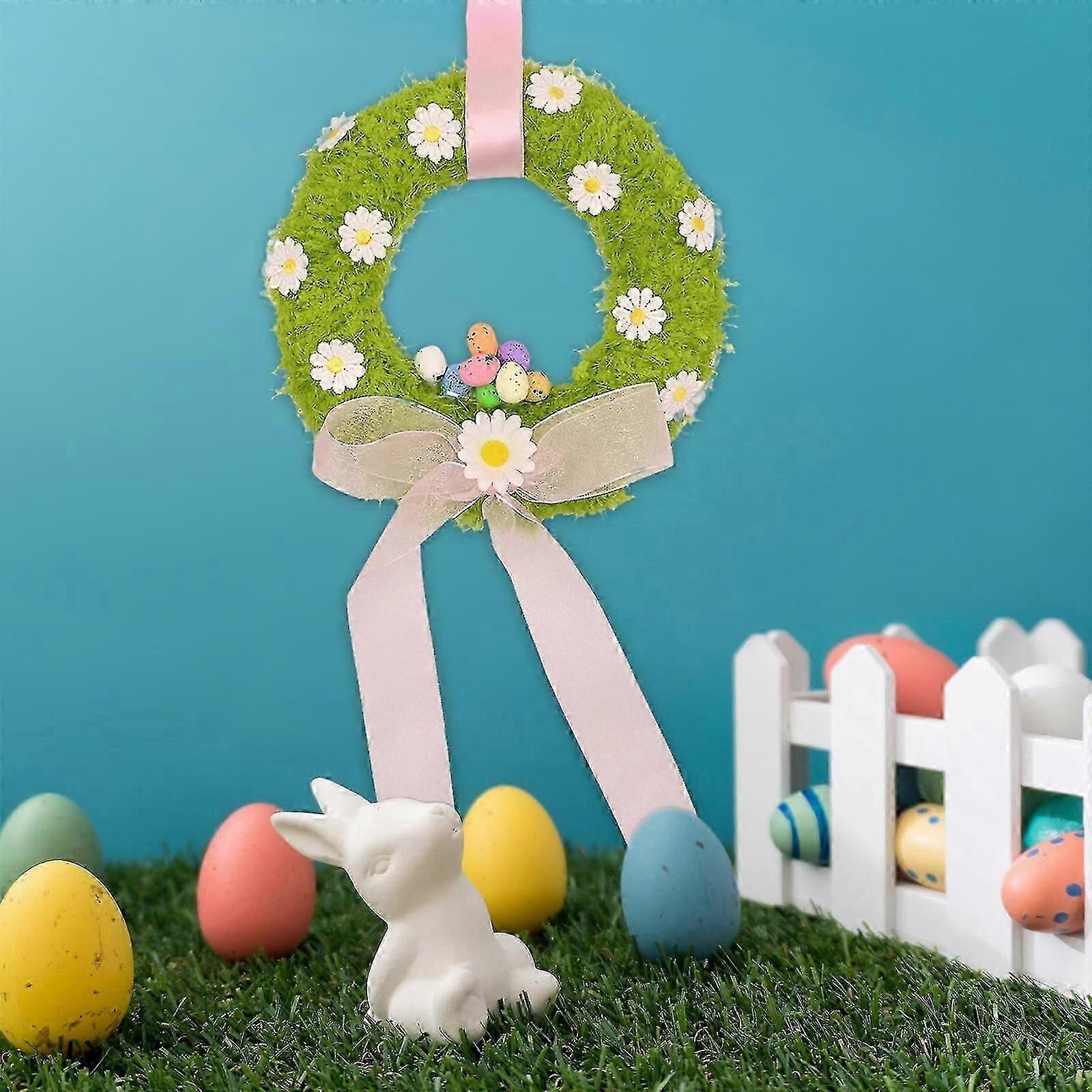 Easter Egg Wreath Easter Door Garland Easter Spring Wreath