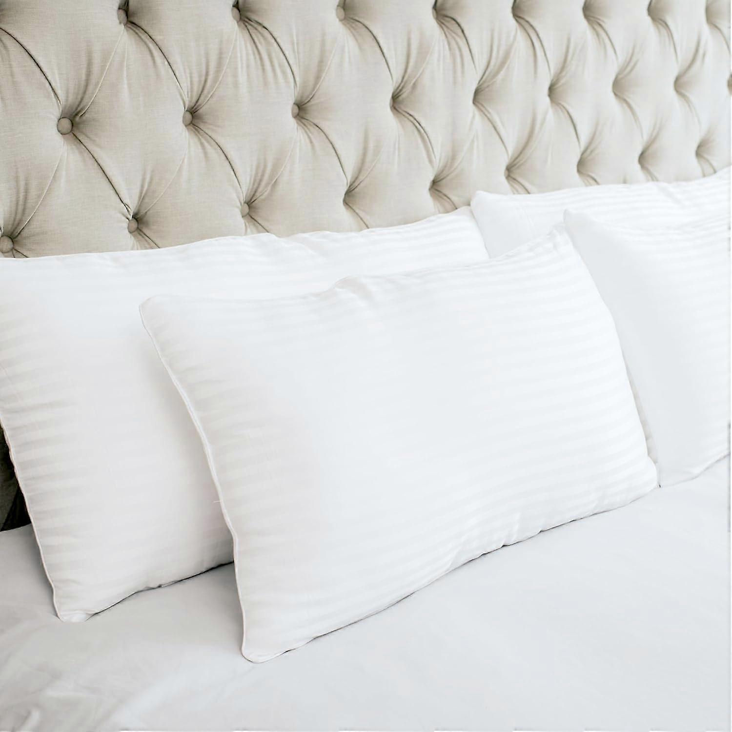 2 Hypoallergenic Premium Breathable Pillows Side for Sleepers Queen Size