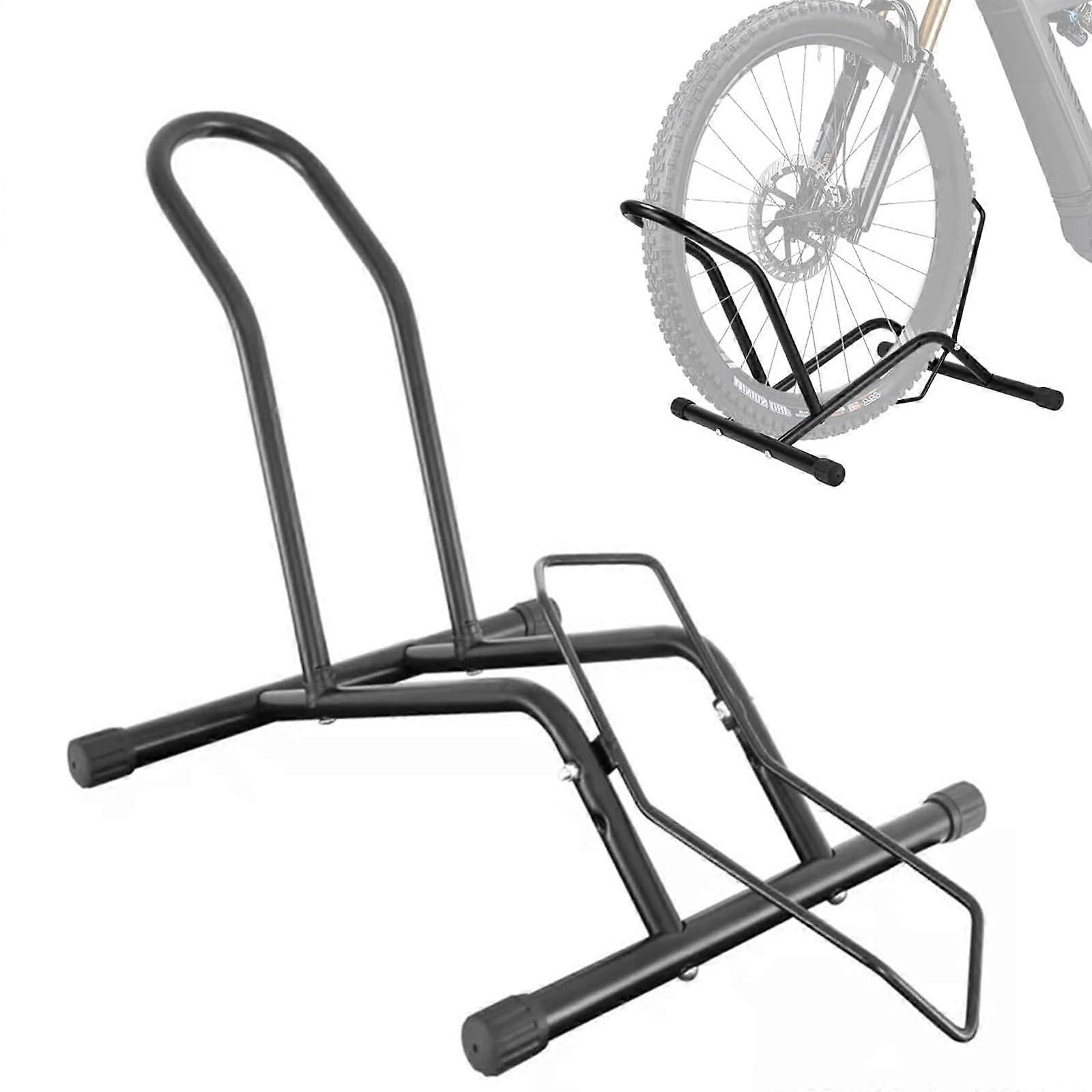 Bicycle Park Stand Floor Stand For 20-29 Inch Mountain And Road Bikes Front Or Rear Wheel For Apartment And Garage