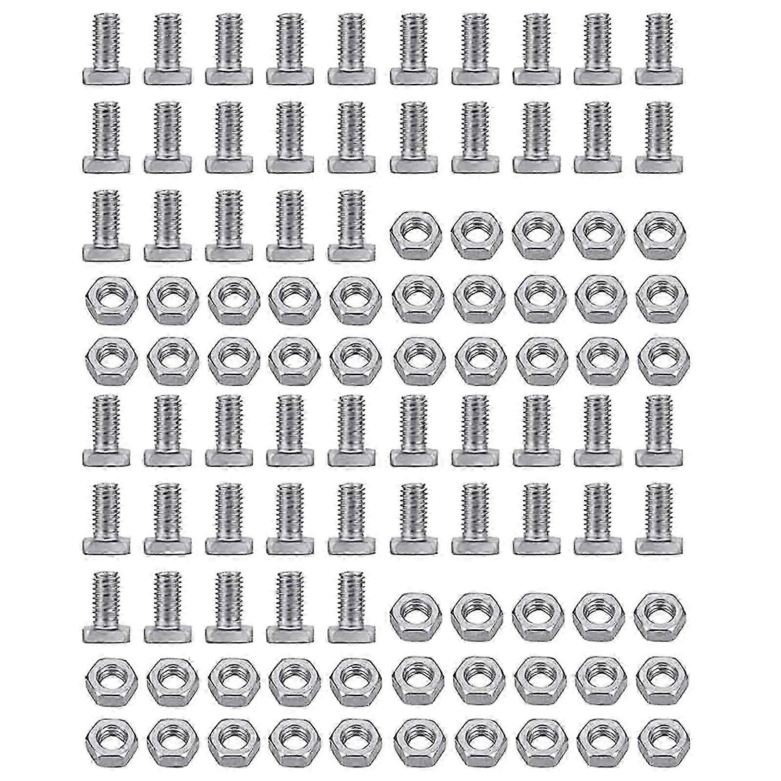 1 Set Aluminium Nut Bolt Kit Tough Removable Threading Screws Through Hole Bolts Hardware Qinhai-2025-ss