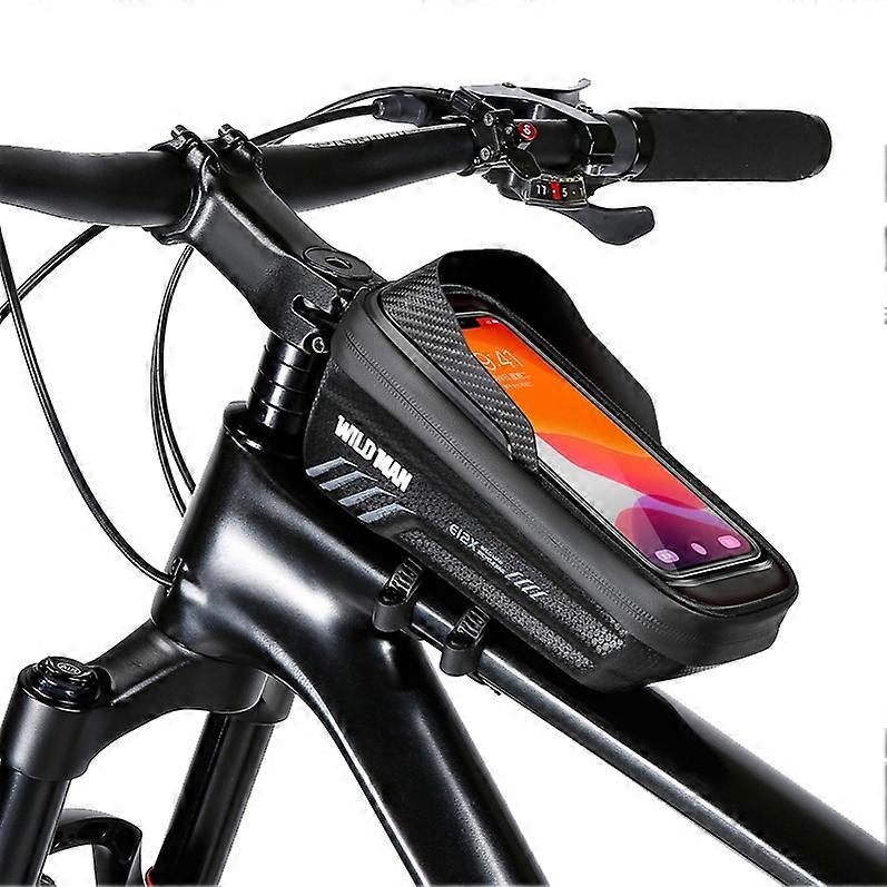 WILD MAN E12X 1L EVA Hard Shell Waterproof and Anti-fall Bicycle Bag with Touch Function