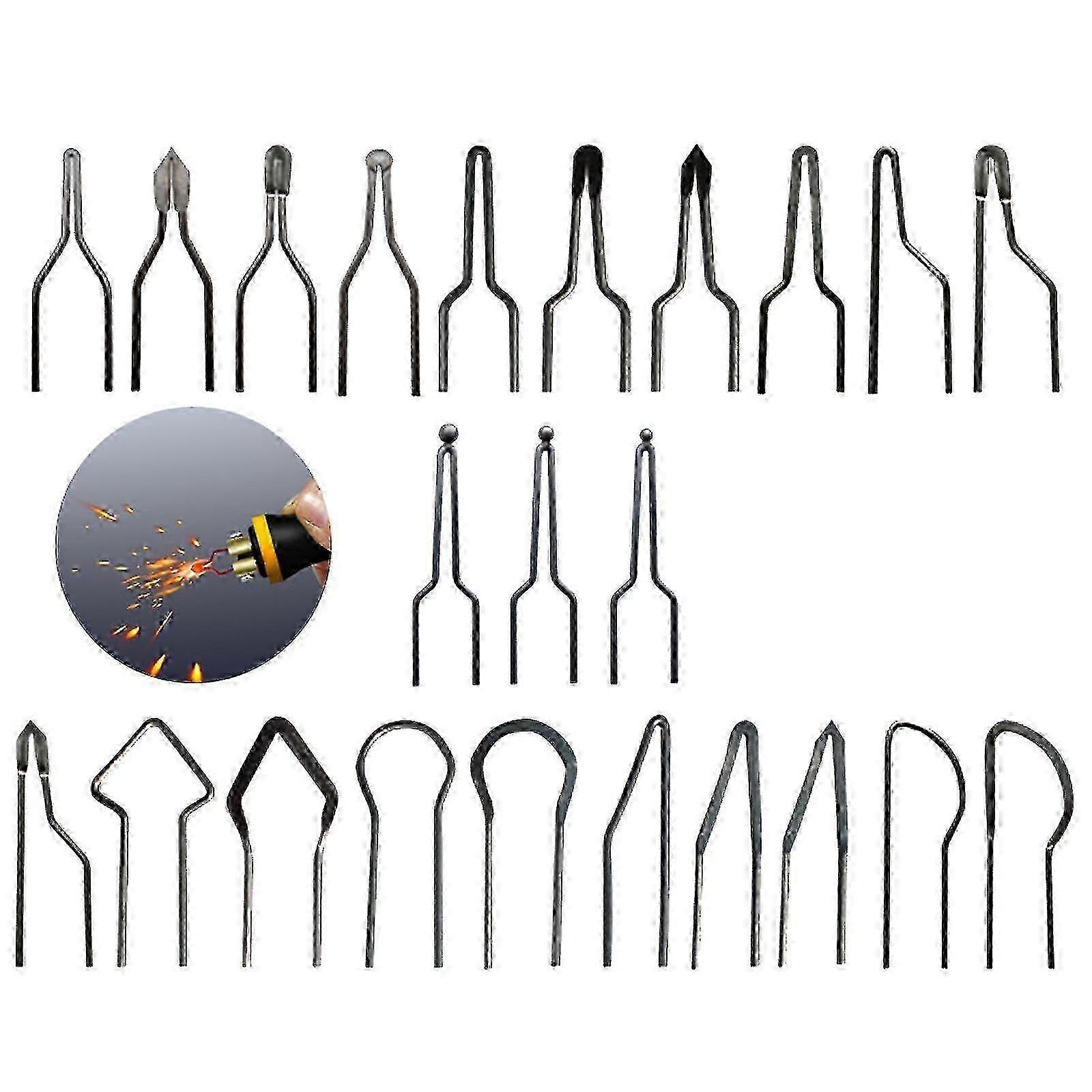 23 stykker Pyrografi tips, Pyrography Wire tips, Justerbar Pyrography Tips Kit, Professional