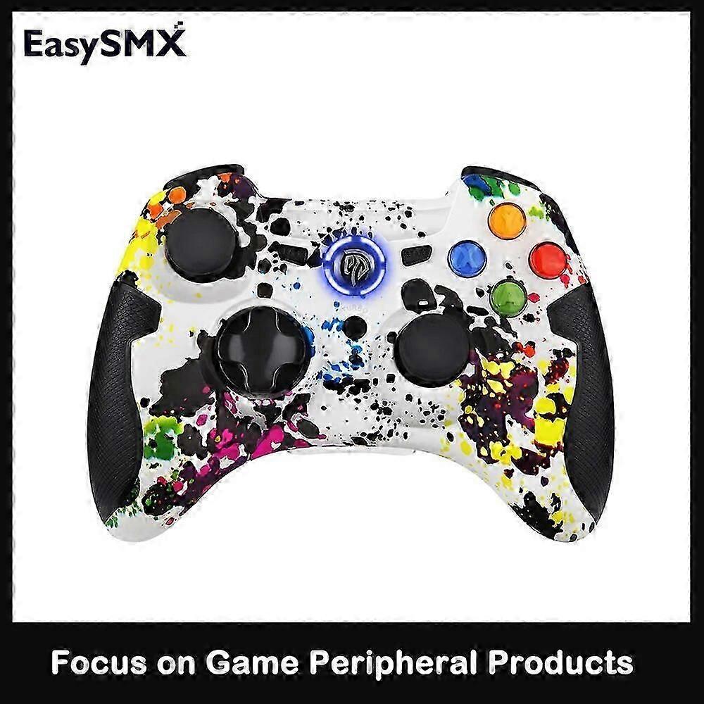 Easysmx Wireless Pc Gamepad, Gaming Controller For Pc Windows, Ps3, Android Tv Box, Turbo Vibration Function Joystick Control
