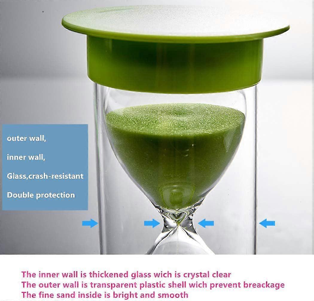 Hourglass Timers with kitchen timer protection and time at 5 mins 10 mins 30 mins (30 mins blue)
