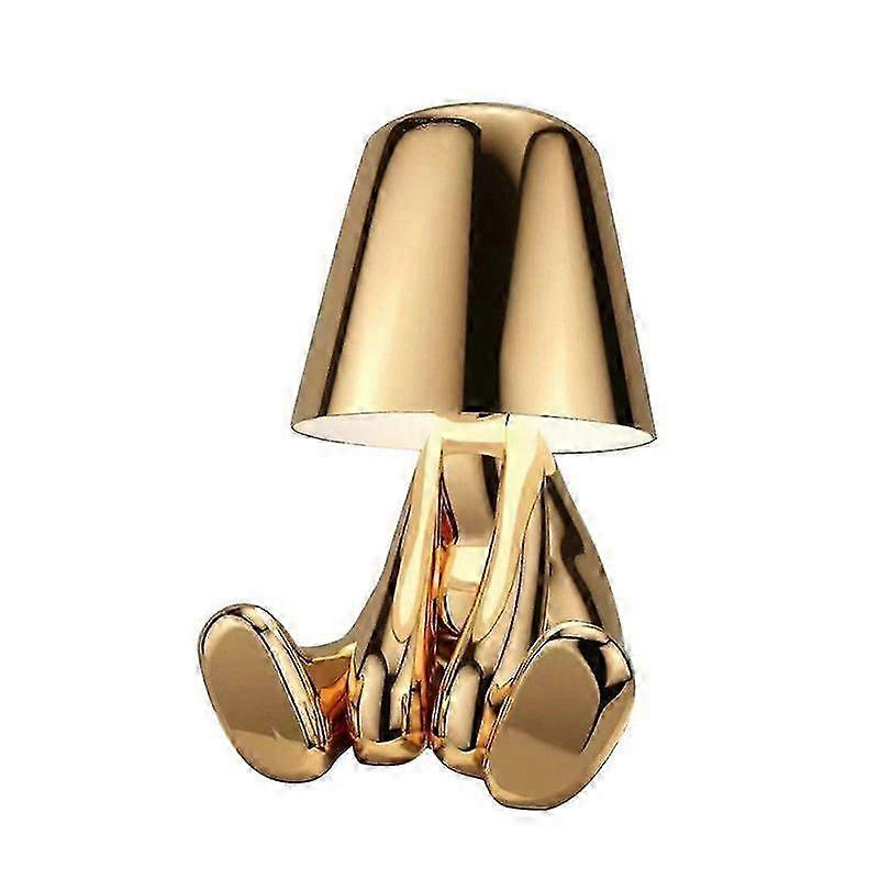 Golden Touch Table Lamp, Golden Man Lamp, Creative Golden Man Lamp