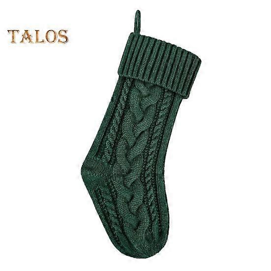 סרוג חג המולד גרב תליית גרב חגיגי חג המולד מתנה תיק גרב עם לולאה תלויה עבור עץ מדף דלת תפאורה