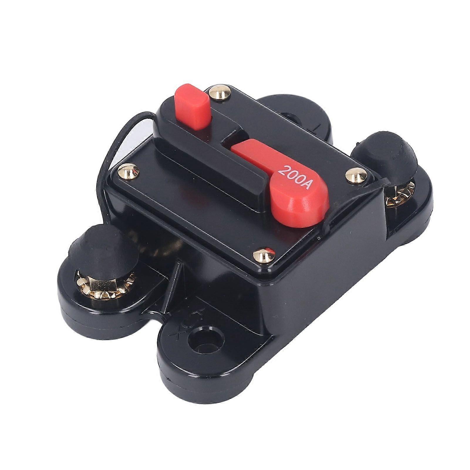 Circuit Breaker Manual Reset 1/4in Overcurrent Protection DC 1248V for Vehicle Motor 200A