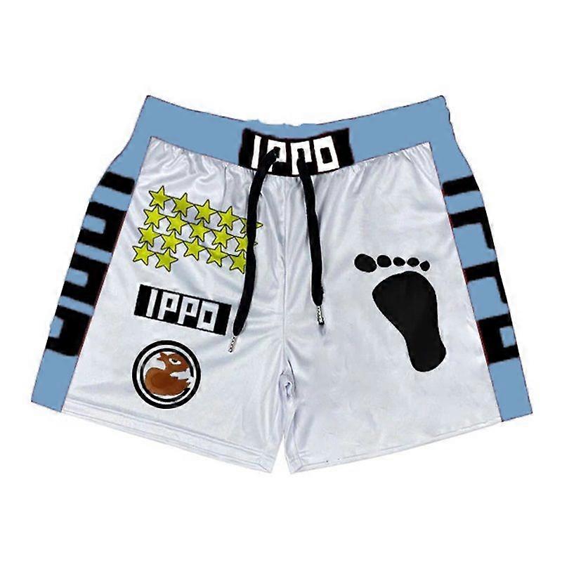 Erkek Boxer Şort Spor Şort Hajime no Ippo 3D Baskı Anime Spor Şort Erkek Cospaly Kısa Pantolon Spor Weatpants Yaz