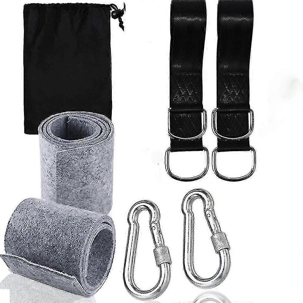 Tree Swing Straps Hanging Kit With Two Zinc Alloy Carabiners