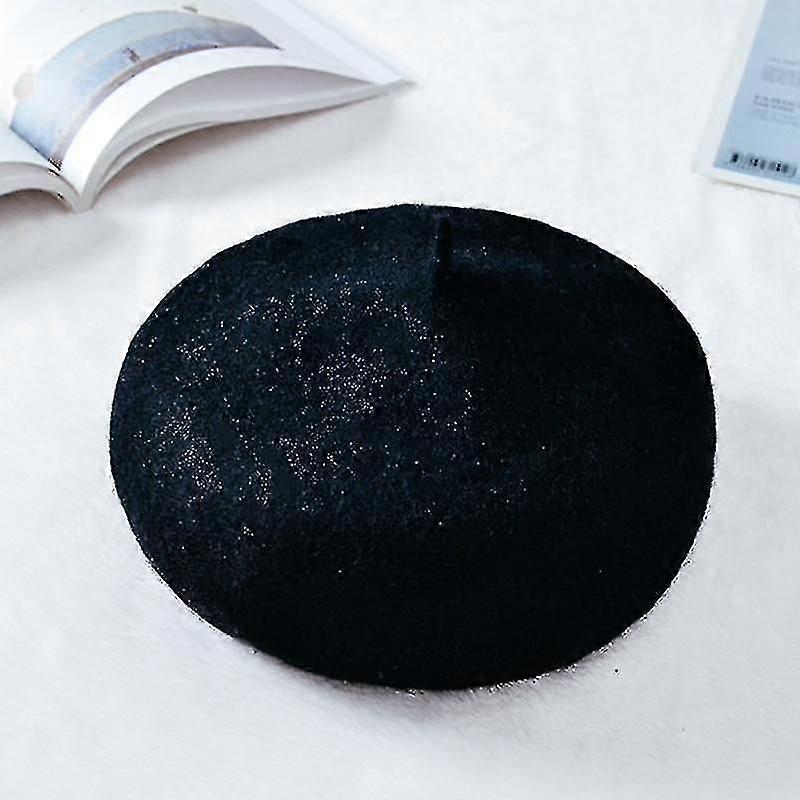 Women Winter Warm Thin Wool Artist Beanie Cap