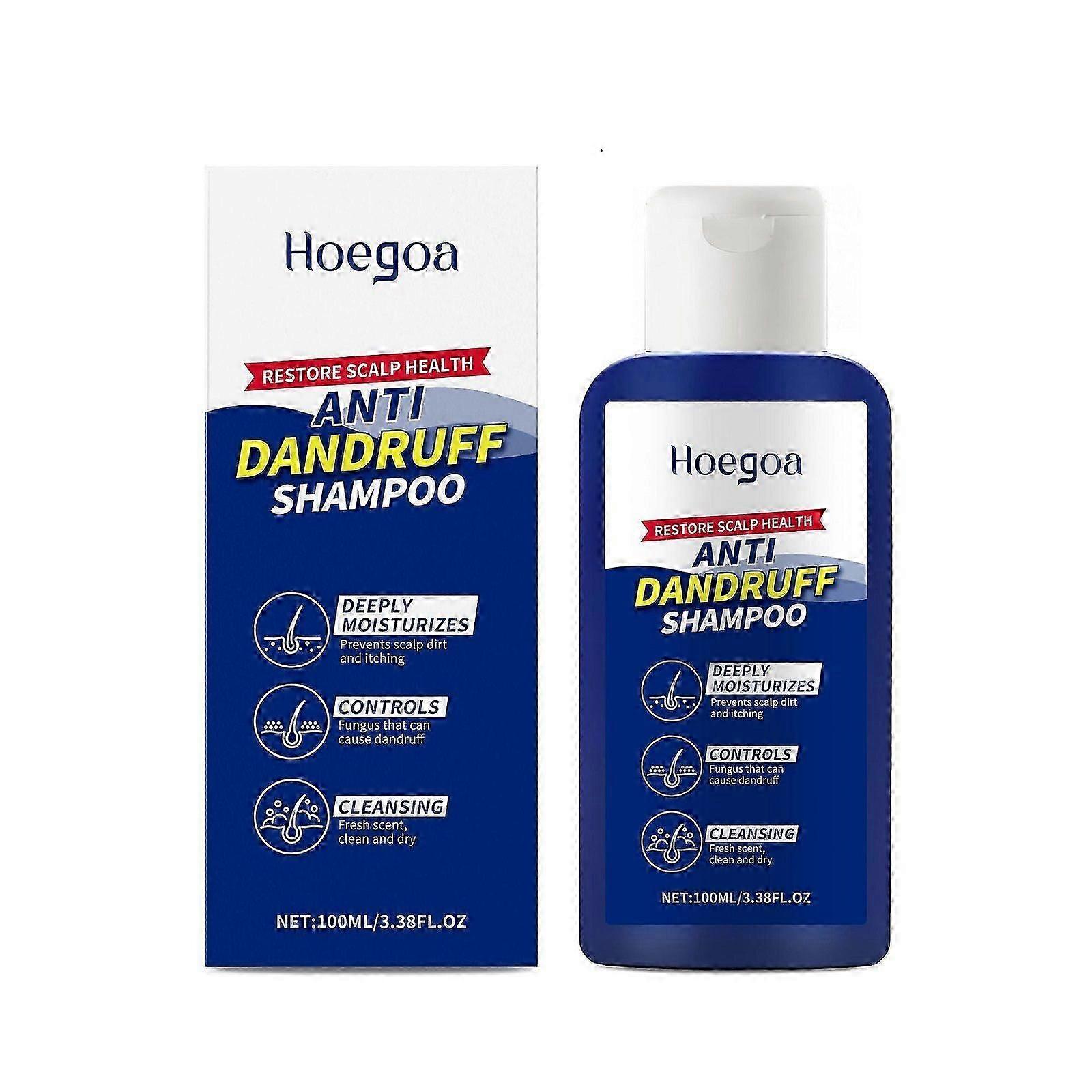 Anti-roos Shampoo, 100ml Anti-jeuk en Anti-roos Shampoo, Hydrateert Diep & Voorkomt Hoofdhuidvuil en Jeuk, Frisse Geur