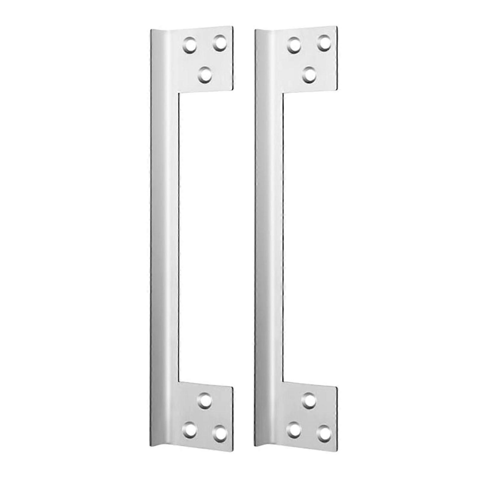2PCS Door Latch Guard Plate L Shaped Security Reinforcement Striker Plates