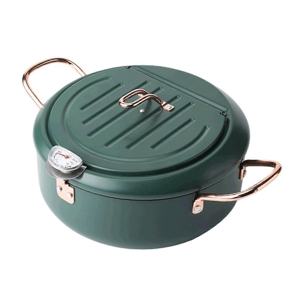 Japanese Style Frying Pan Tempura Mini Pan Induction Cooker Nonstick Drainable Pot