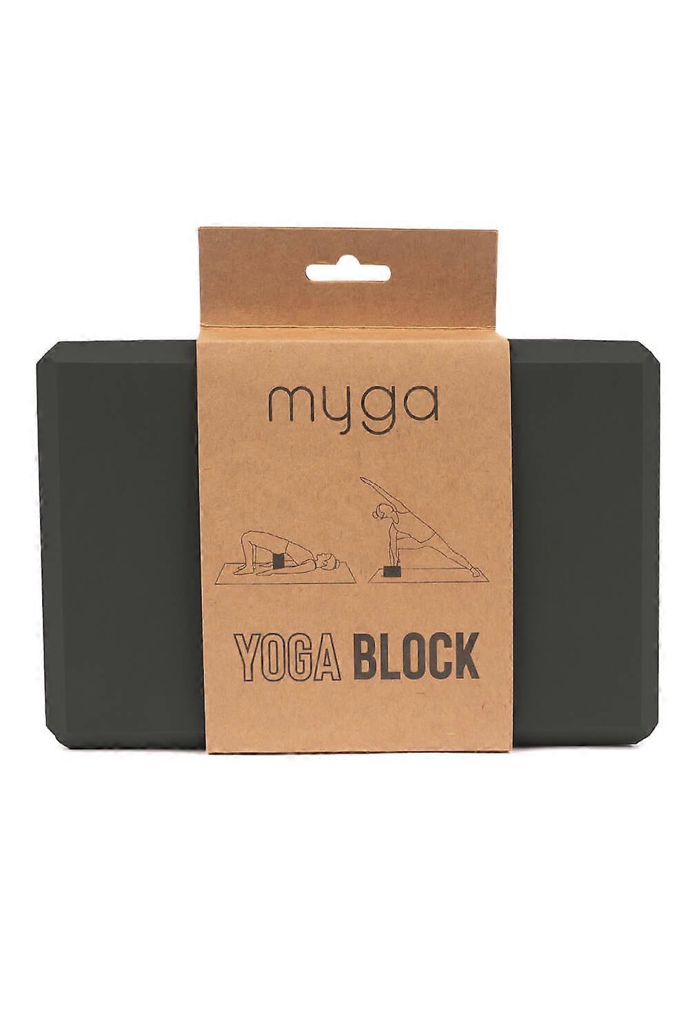 myga Schaumstoffblock Yogablock - Schwarz