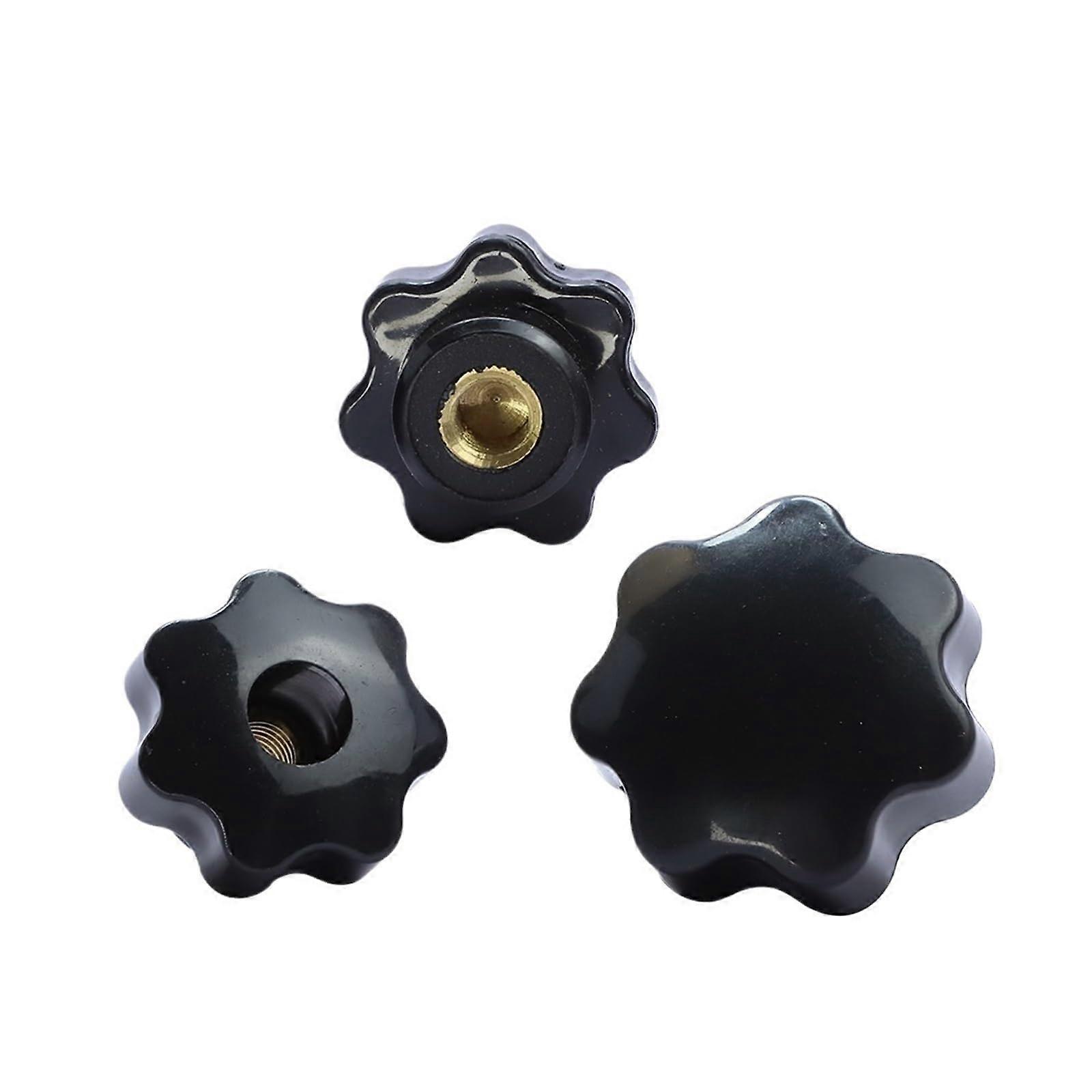 Round Thumb Nuts, 5pcs Plum Hand Tighten Nuts M4 M5 M6 M8 M10 M12 Plastic Nylon