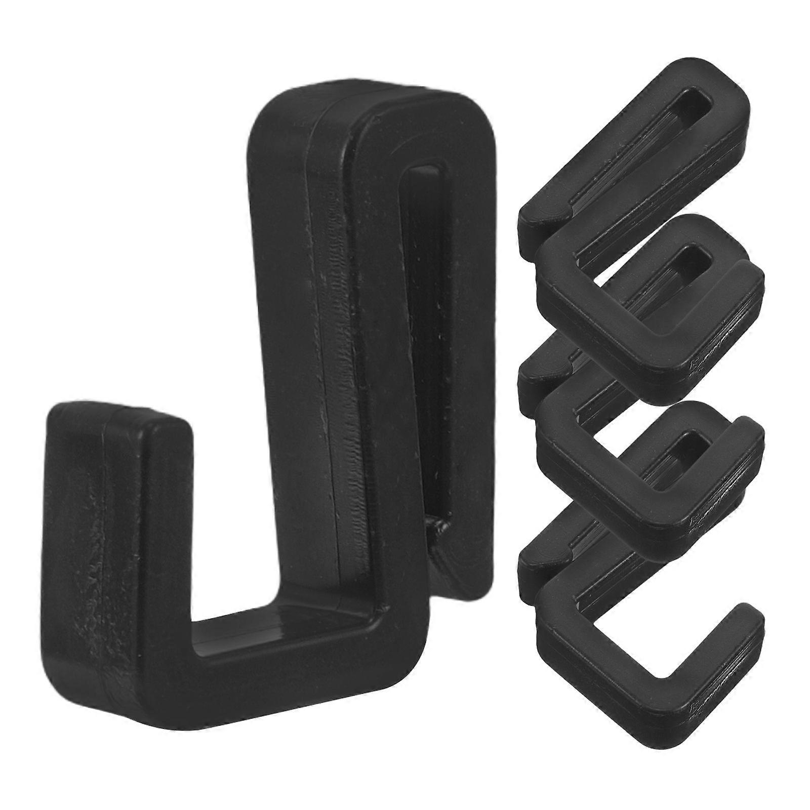 4pcs Plastic Z Hooks For Hanging Clothes Multi-Functional Z Hooks For Microwave Rack White Utility Hooks For Kitchen And Wardrobe