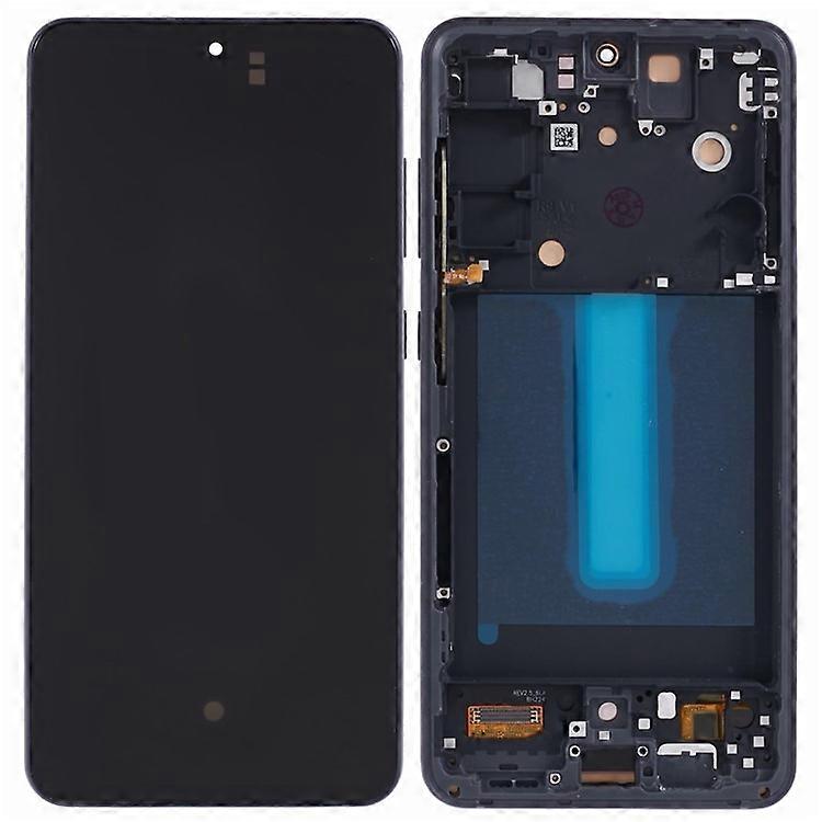 Samsung Galaxy S21 FE 5G G990グレードC OLEDスクリーンおよびデジタイザーアセンブリ+フレーム(ロゴなし)に対応