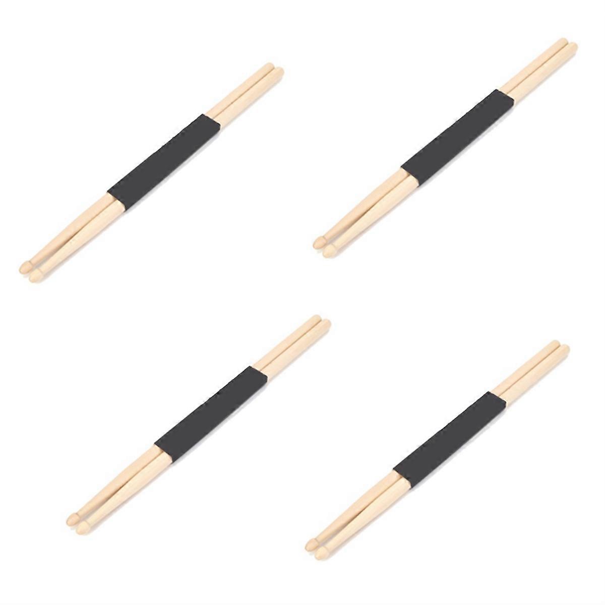 8Pcs Drum Stick 5A Hickory Wood Drum Sticks, with Carry Bag