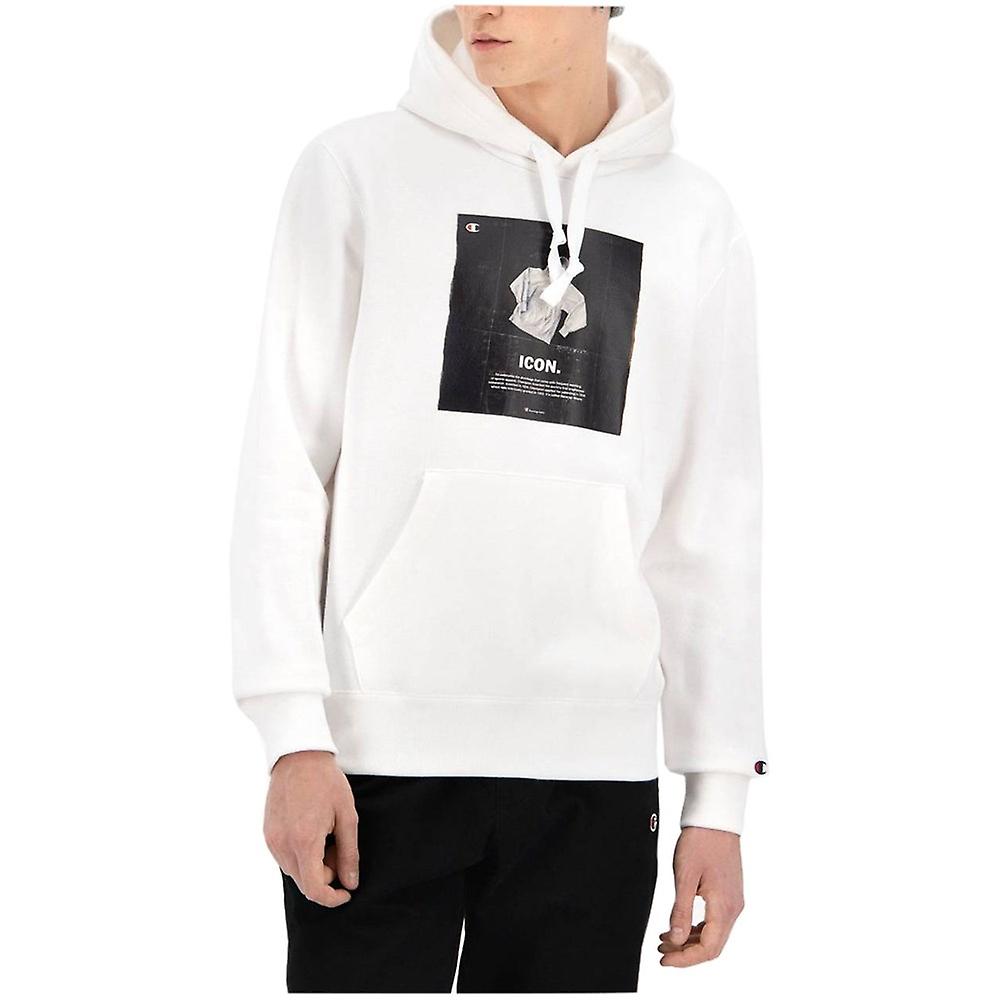 Champion Icon Graphic Print Hoodie 216958WW001WHT universal all year men