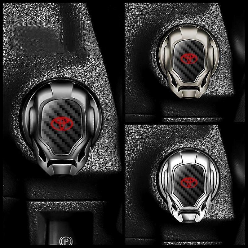 1 item Apply to Toyota Car Engine Start Stop Button Cover Push Start Button Cover Ignition Decoration Protective Cover Universal Button