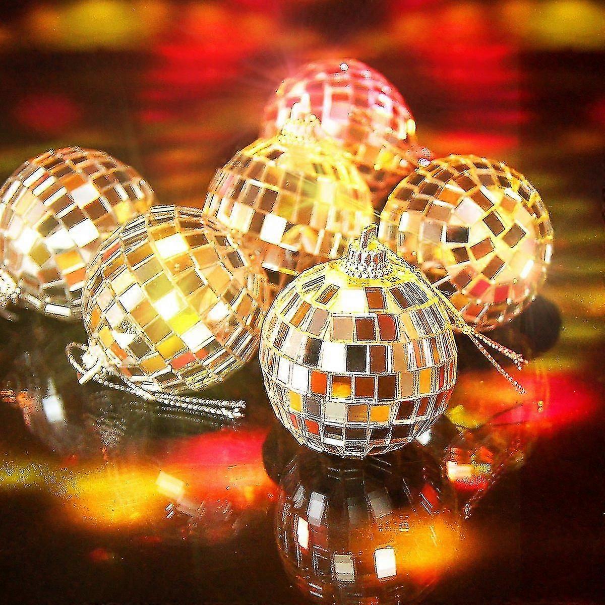 12 Pcs Mirror Balls Disco DJ Dance Decorative Stage Lighting1.2 INCH