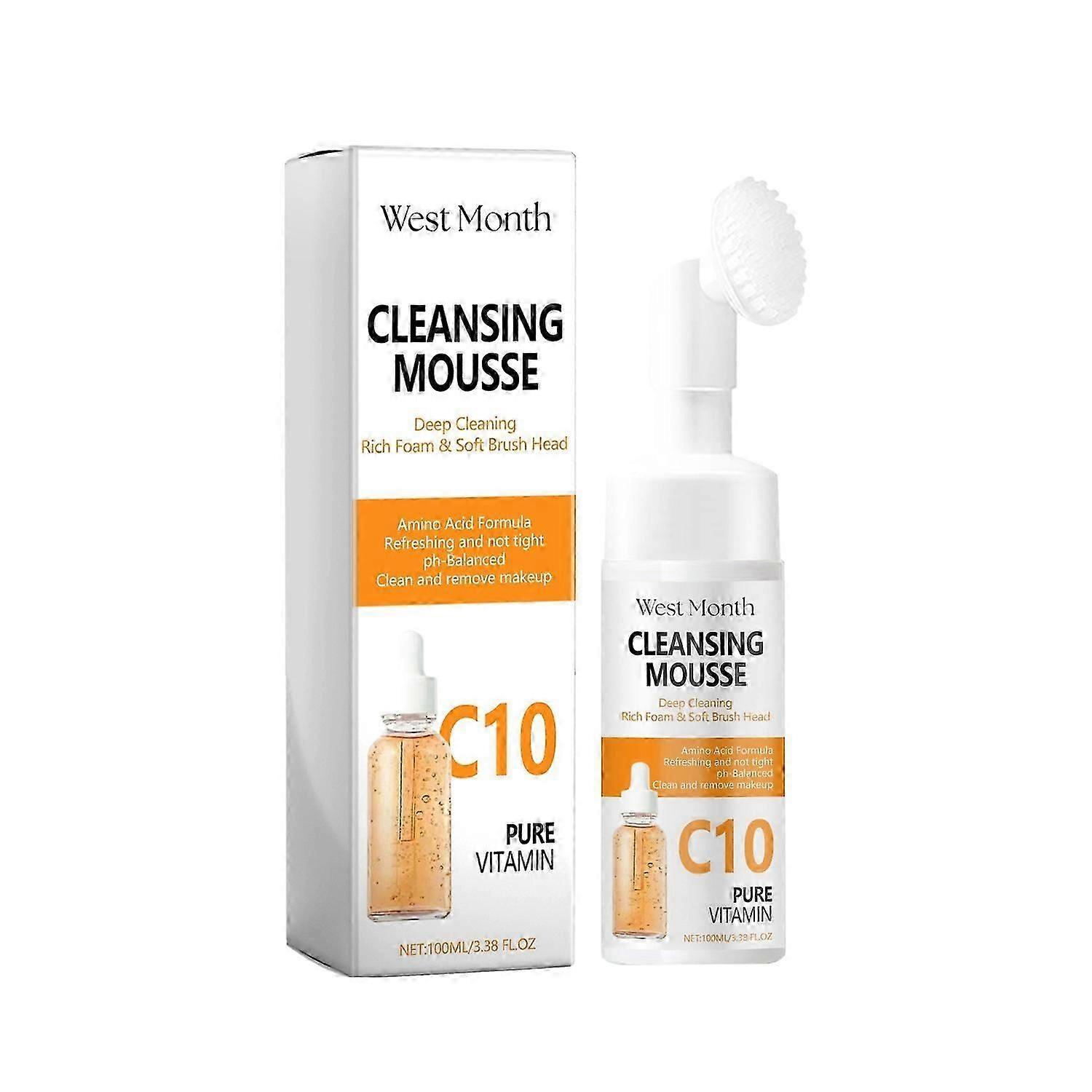 West&Month Cleansing Mousse, Deep Clean Face Relaxed And Fine Moisturizing Nourishing Cleanser