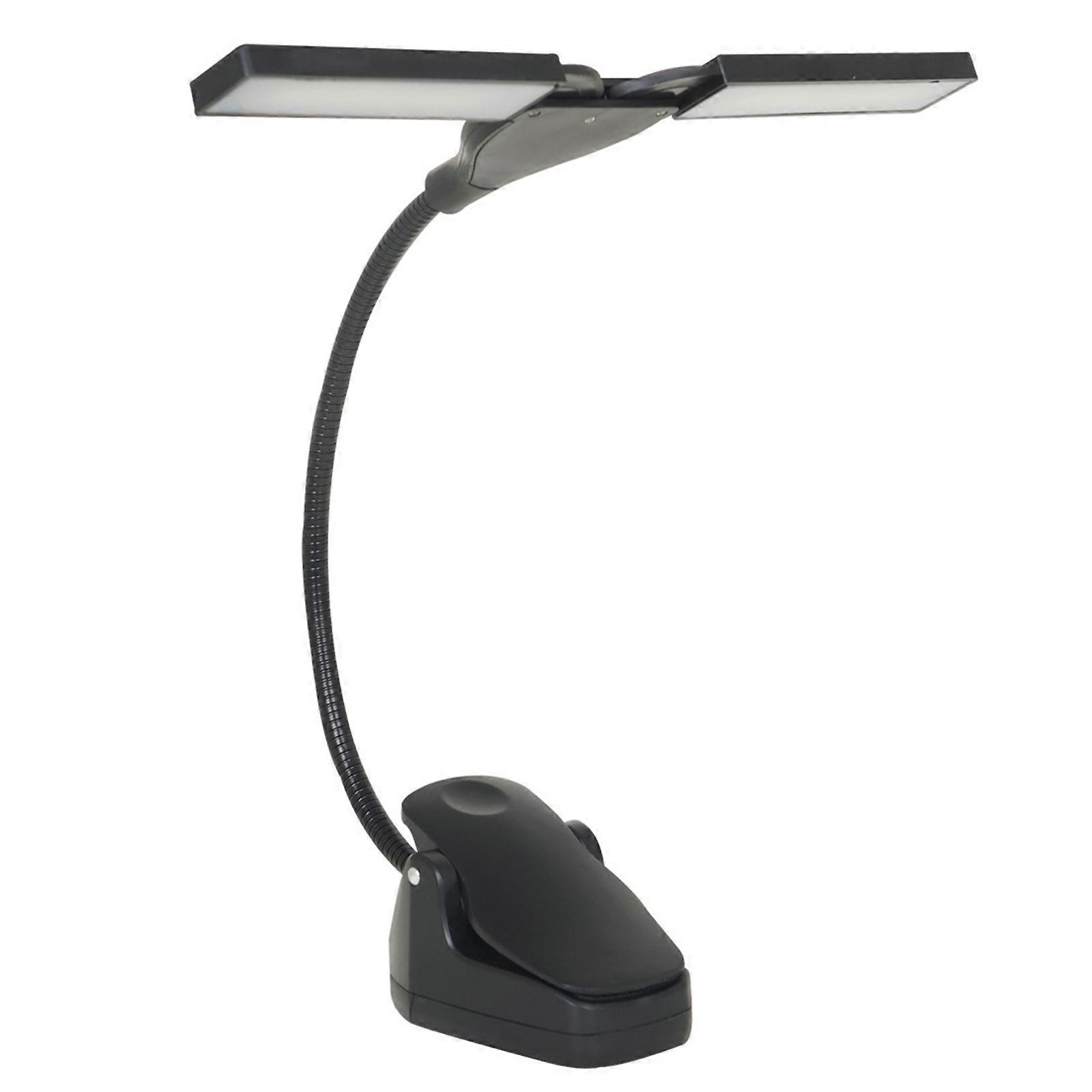 Music Stand Light Clip on LED Book Lights Double Lamp Reading Lights for Book in Bed 360 Degree Adjustable Clip on Light