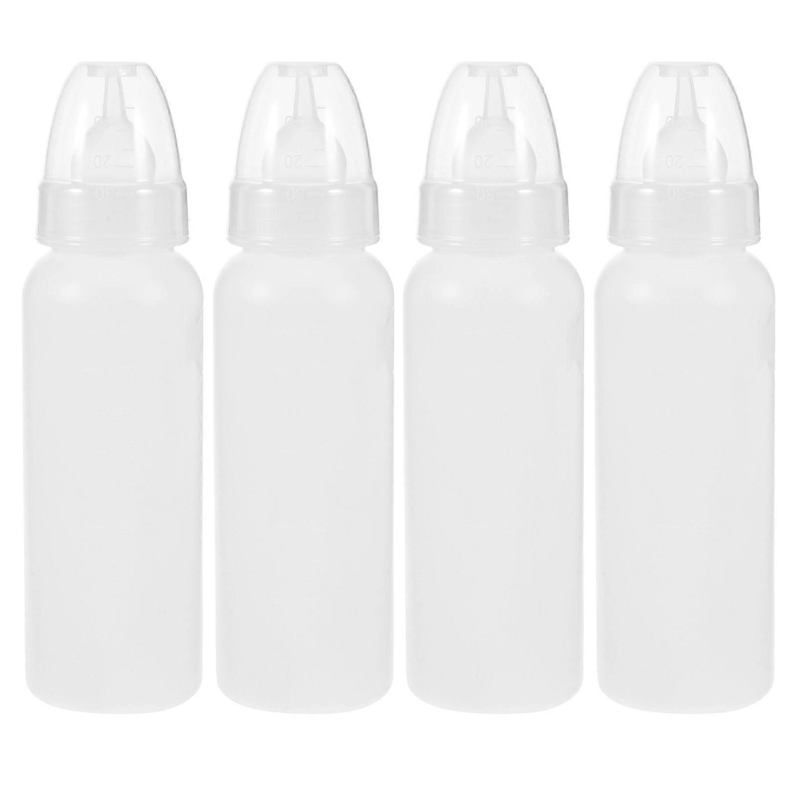 4pcs Small Animal Feeder Bottles For Calves And Lambs Sheep Feeding Bottles For Farm Use Farmhouse Milk Bottles Farm Feeding Bottles
