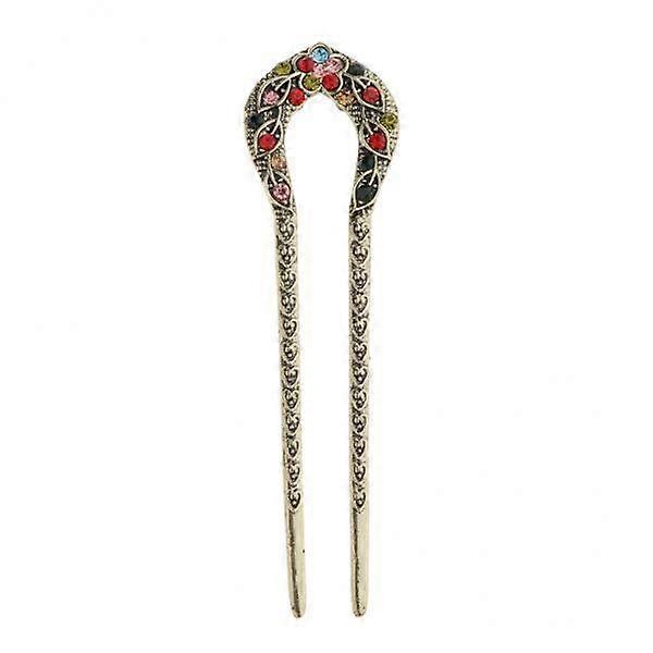 2-4pack U Shape Hair Stick Colorful