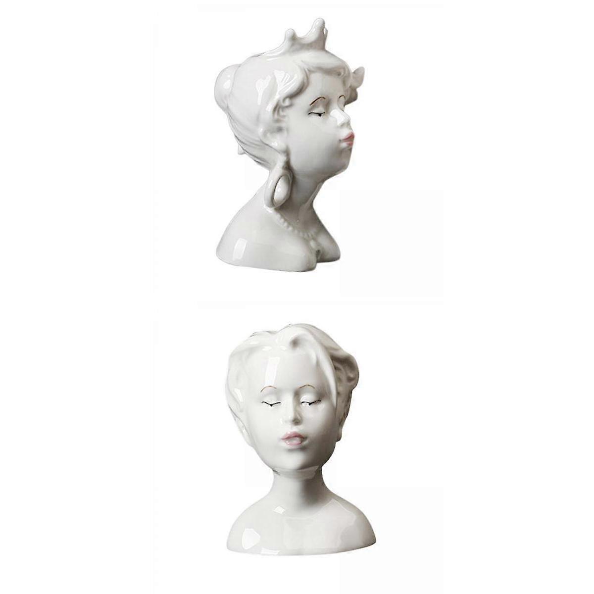 2-pieces Creative Human Pots Dorm Decoration