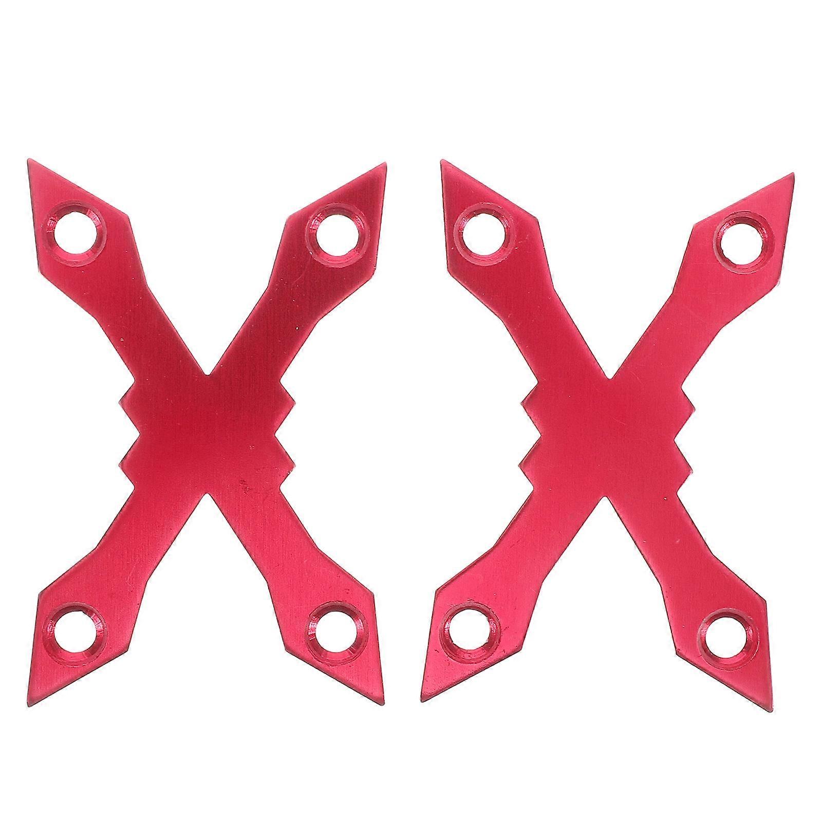 Red Skateboard Deck Protector Sinking Gaskets with Internal Screws Lightweight Longboard Hardware for Enhanced Stability and Secure Installation